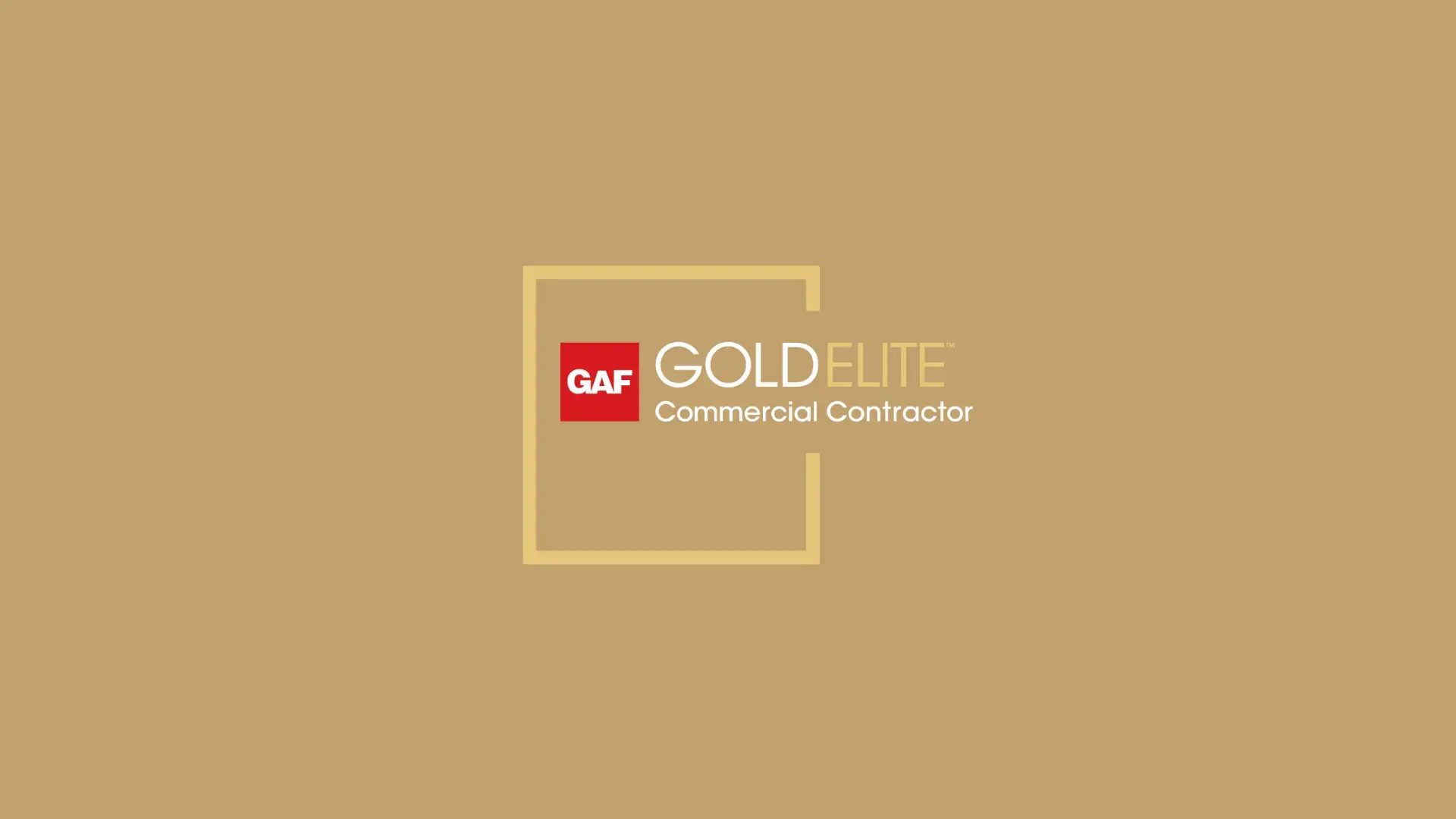 Watertight Roofing Awarded GAF GoldElite™ Commercial Contractor Certification
